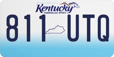 KY license plate 811UTQ