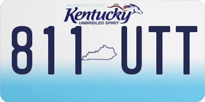 KY license plate 811UTT