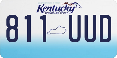 KY license plate 811UUD