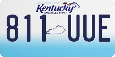 KY license plate 811UUE