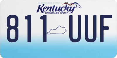 KY license plate 811UUF
