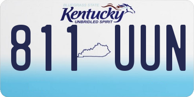 KY license plate 811UUN