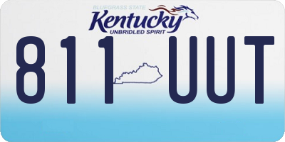 KY license plate 811UUT