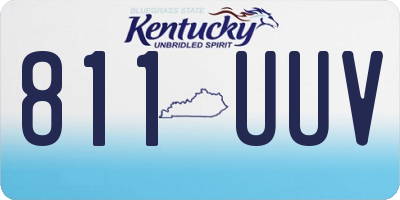 KY license plate 811UUV