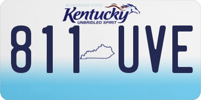 KY license plate 811UVE
