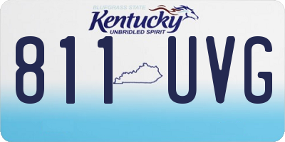 KY license plate 811UVG