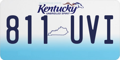 KY license plate 811UVI
