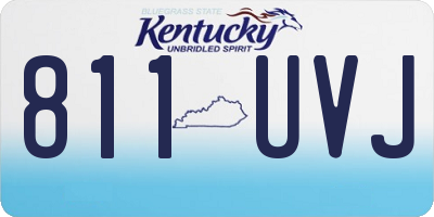 KY license plate 811UVJ