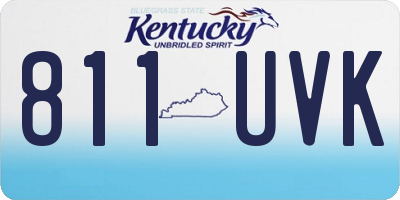 KY license plate 811UVK
