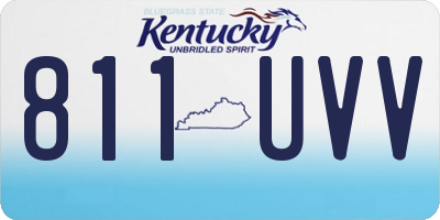 KY license plate 811UVV