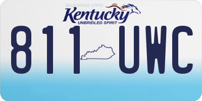 KY license plate 811UWC