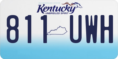 KY license plate 811UWH