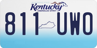 KY license plate 811UWO