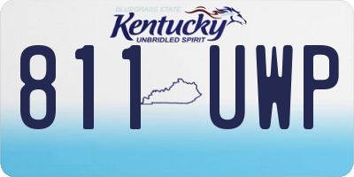 KY license plate 811UWP
