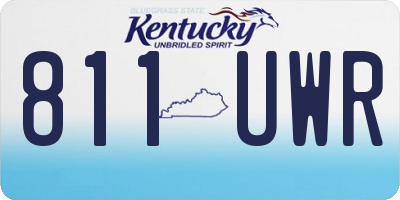 KY license plate 811UWR