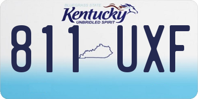 KY license plate 811UXF