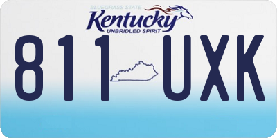 KY license plate 811UXK