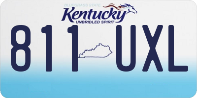 KY license plate 811UXL