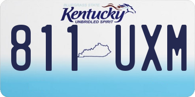 KY license plate 811UXM