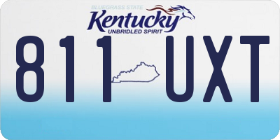 KY license plate 811UXT