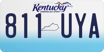 KY license plate 811UYA