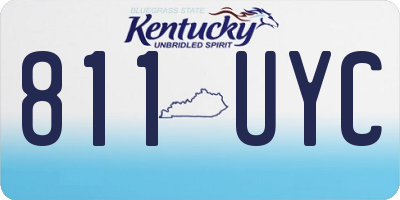 KY license plate 811UYC