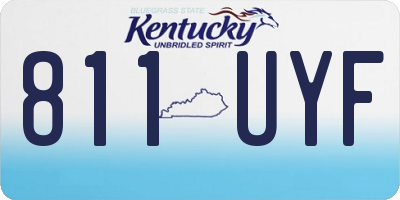 KY license plate 811UYF
