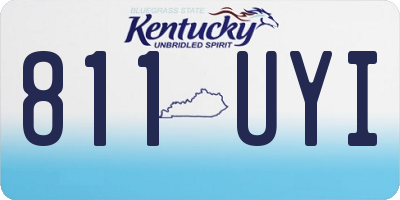 KY license plate 811UYI