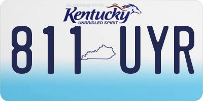 KY license plate 811UYR