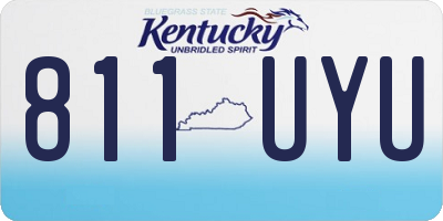 KY license plate 811UYU