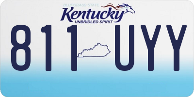 KY license plate 811UYY