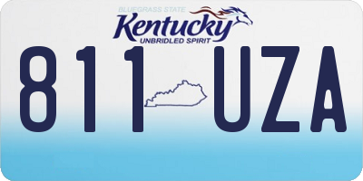 KY license plate 811UZA