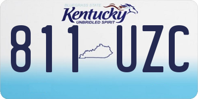 KY license plate 811UZC