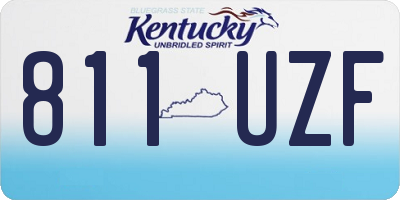 KY license plate 811UZF