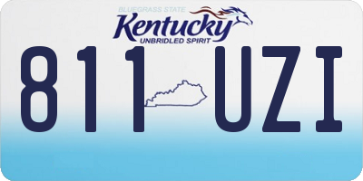 KY license plate 811UZI
