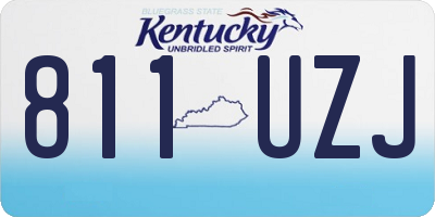 KY license plate 811UZJ