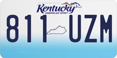 KY license plate 811UZM