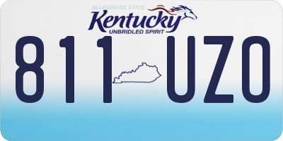 KY license plate 811UZO