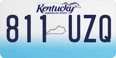 KY license plate 811UZQ