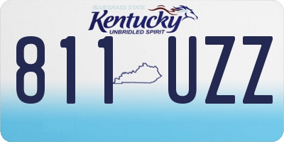 KY license plate 811UZZ