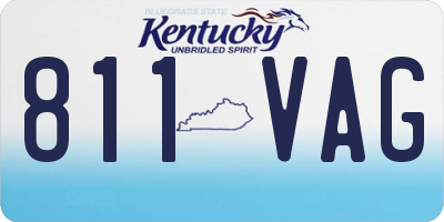 KY license plate 811VAG