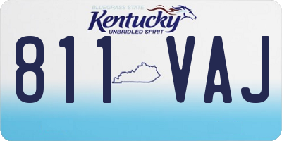 KY license plate 811VAJ