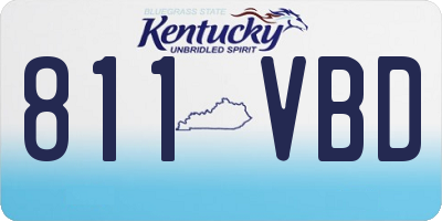 KY license plate 811VBD