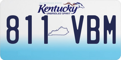 KY license plate 811VBM