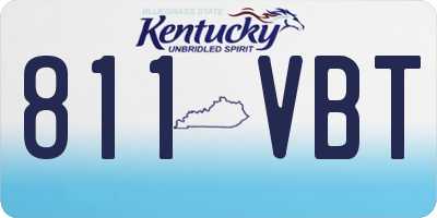 KY license plate 811VBT