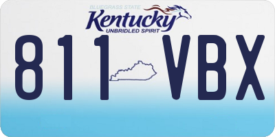 KY license plate 811VBX