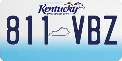 KY license plate 811VBZ