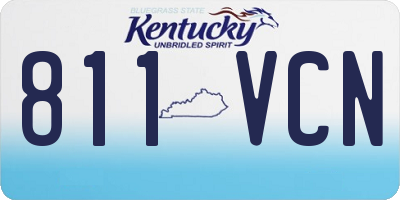 KY license plate 811VCN
