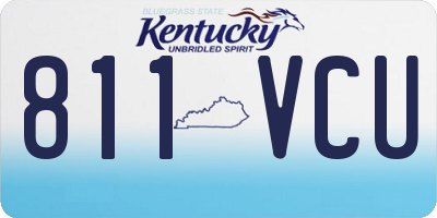 KY license plate 811VCU