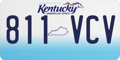 KY license plate 811VCV